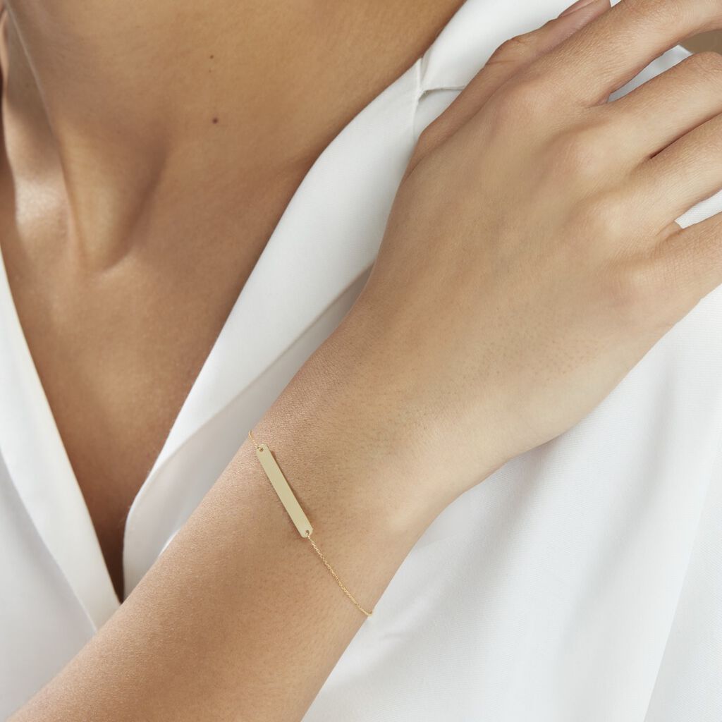 Bracelet Beavis Or Jaune - Bracelets Naissance Femme | Histoire d’Or