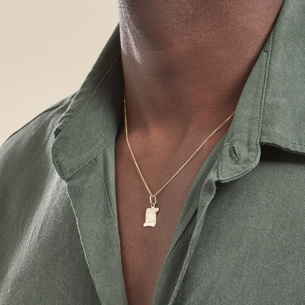 Pendentif Lamie Zodiaque Parchemin Or Jaune - Pendentifs Zodiaque Famille | Histoire d’Or