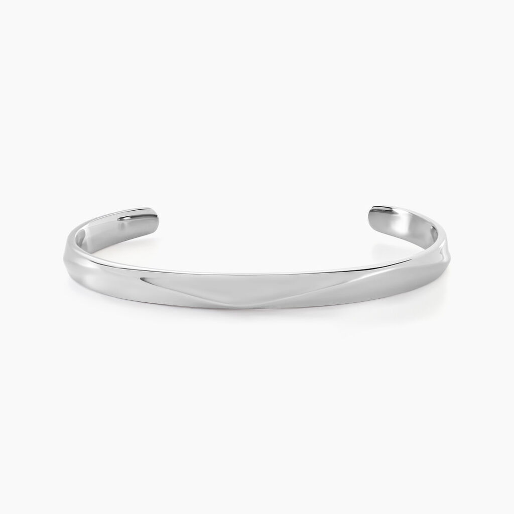 Bracelet Jonc Two Argent Blanc - Bracelets joncs Femme | Histoire d’Or