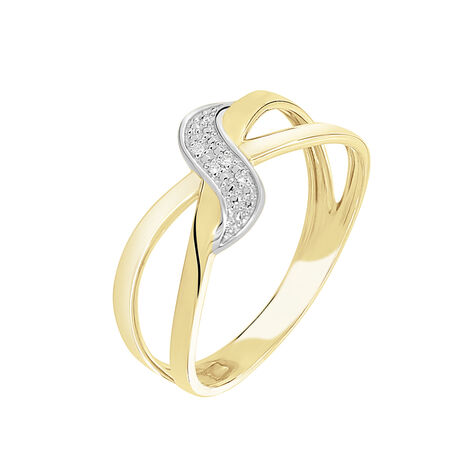 Bague Ramona Or Jaune Diamant - Bagues avec pierre Femme | Histoire d’Or
