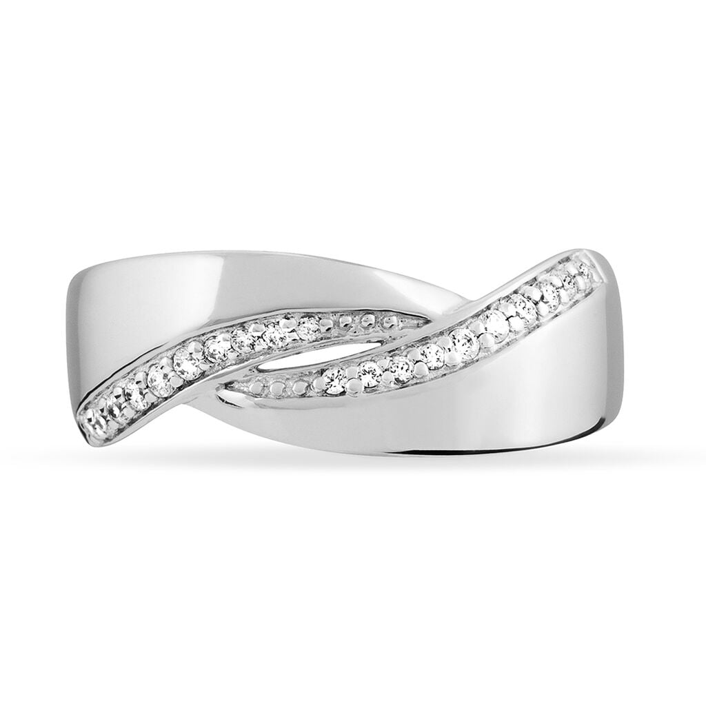 Bague Palomia Argent Blanc Oxyde De Zirconium - Bagues avec pierre Femme | Histoire d&rsquo;Or