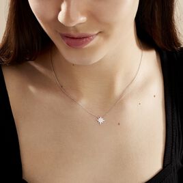 Collier Speranza Argent Blanc Oxyde De Zirconium - Colliers Etoile Femme | Histoire d’Or