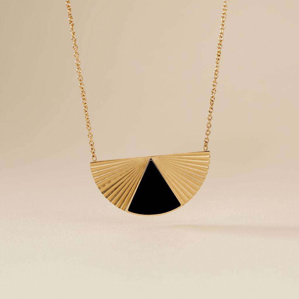 Collier Acier Dore Sunshine - Sautoirs Femme | Histoire d’Or