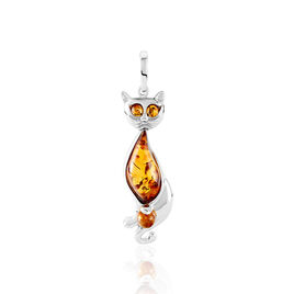 Pendentif Argent Blanc Claire-anne Ambre - Pendentifs Femme | Histoire d’Or