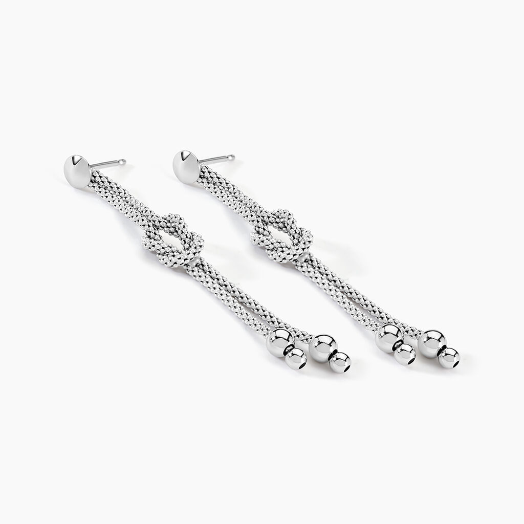 Boucles D'oreilles Pendantes Deauville Argent Blanc - Boucles d'oreilles fantaisie Femme | Histoire d&rsquo;Or