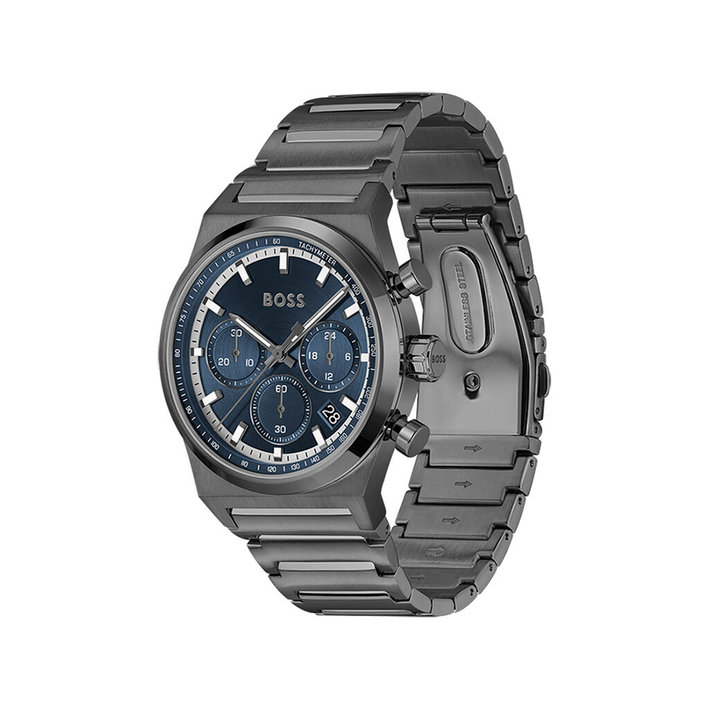 Montre Boss Candor Chrono Bleu - Montres Homme | Histoire d&rsquo;Or