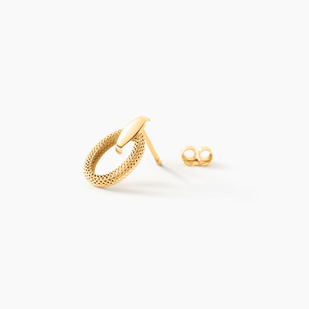 Boucles D'Oreilles Puces Iveline Or Jaune - Clous d'oreilles Femme | Histoire d&rsquo;Or