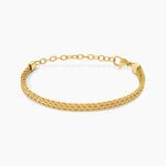Bracelet Doria Acier Jaune - Bracelets cha&icirc;ne Femme | Histoire d&rsquo;Or