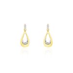 Boucles D'oreilles Puces Nirmala Or Jaune Diamant - Boucles d'oreilles pendantes Femme | Histoire d&rsquo;Or