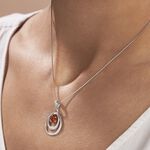 Collier Argent Blanc Alanna Ambre - Colliers fantaisie Femme | Histoire d&rsquo;Or