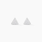 Boucles D'oreilles Puces Brendana Argent Blanc Oxyde De Zirconium - Boucles d'oreilles fantaisie Femme | Histoire d&rsquo;Or