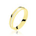 Alliance Jodelle Ruban Plat Or Bicolore - Alliances Homme | Histoire d’Or