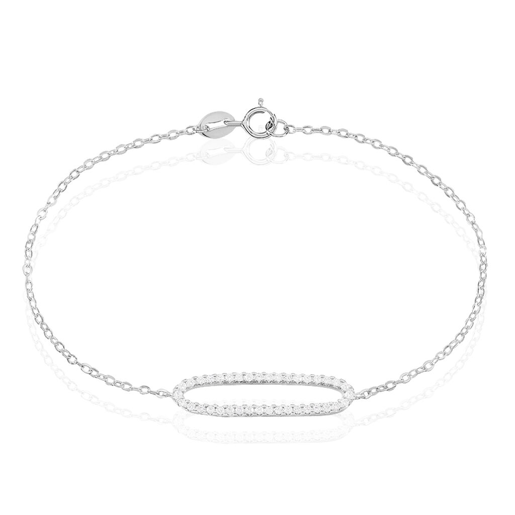 Bracelet Laïde Argent Blanc Oxyde De Zirconium - Bracelets Femme | Histoire d’Or
