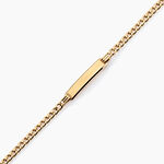 Bracelet Identit&eacute; Genevra Or Jaune - Gourmettes Femme | Histoire d&rsquo;Or