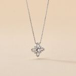 Collier Isia Argent Blanc Oxyde De Zirconium - Colliers fantaisie Femme | Histoire d&rsquo;Or