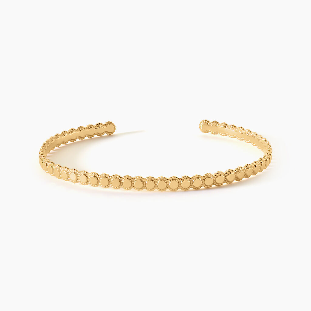 Bracelet Jonc Fedelina Argent Dor&eacute; A L'Or 750/1000 - Bracelets joncs Femme | Histoire d&rsquo;Or