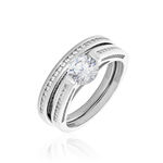 Bague Malou Argent Blanc Oxyde De Zirconium - Bagues solitaires Femme | Histoire d&rsquo;Or