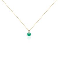 Collier Shakir Or Jaune Emeraude