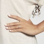 Alliance Fantaisie Diamantee Ruban Plat Or Bicolore - Alliances Unisex | Histoire d&rsquo;Or