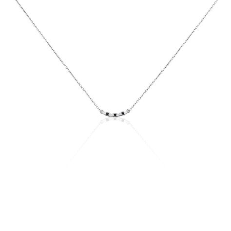 Collier Adriana Argent Blanc Oxyde De Zirconium - Colliers fantaisie Femme | Histoire d&rsquo;Or