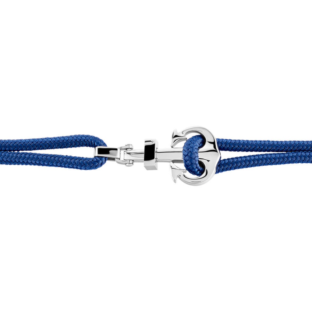 Bracelet Acier Blanc Analya Cordon - Bracelets cordon Homme | Histoire d’Or