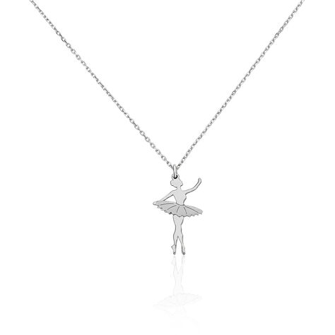 Collier Enfant fille Argenté rose Danse Danseuse Classique Ballet Ballerine  Bijou Cadeau Original - Oïana Création à Azay Le Brule