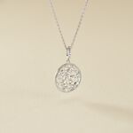 Collier Argent Plantain Oxydes De Zirconium - Colliers fantaisie Femme | Histoire d&rsquo;Or