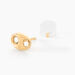Boucles D'oreilles Puces Cara Grain De Cafe Or Jaune - Clous d'oreilles Femme | Histoire d’Or
