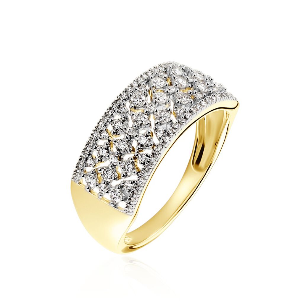Bague Theolinne Or Jaune Diamant - Bagues avec pierre Femme | Histoire d’Or