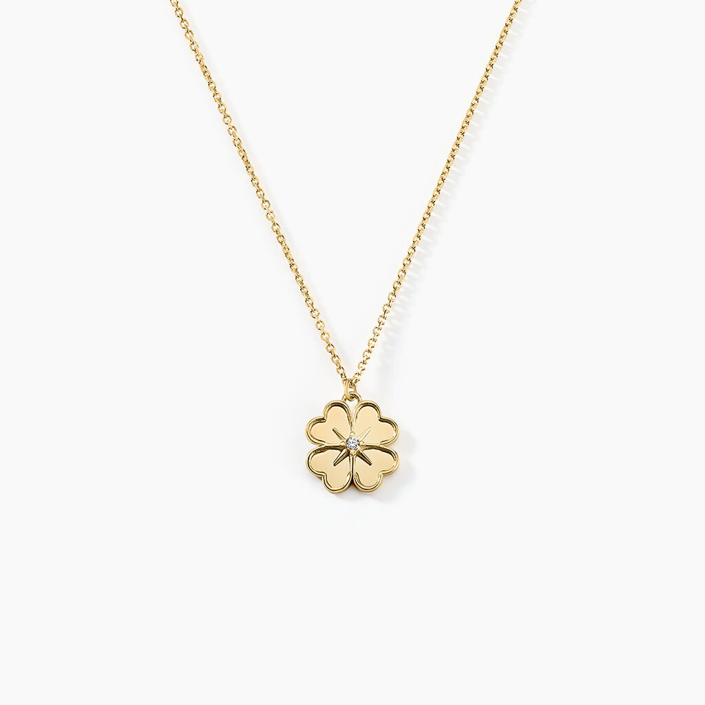 Collier Nacrea Or Jaune Oxyde De Zirconium - Colliers Femme | Histoire d&rsquo;Or