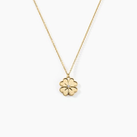 Collier Nacrea Or Jaune Oxyde De Zirconium - Colliers Femme | Histoire d&rsquo;Or