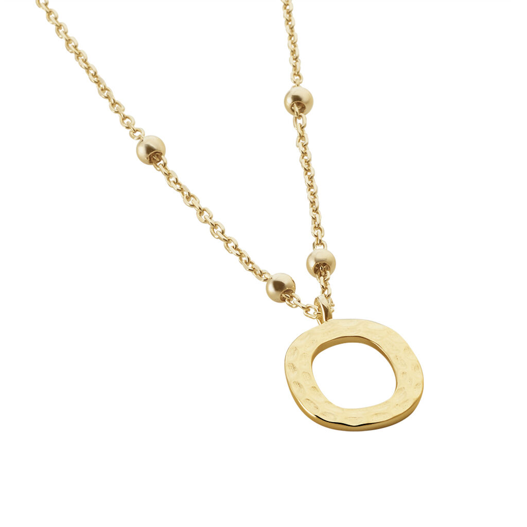 Collier Plaqu&eacute; Or Jaune Lettra - Colliers fantaisie Femme | Histoire d&rsquo;Or