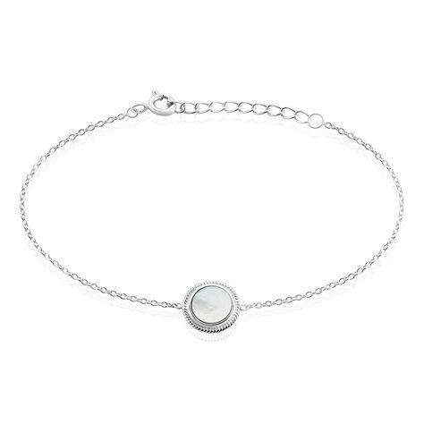 Bracelet Zea Argent Blanc Nacre - Bracelets Femme | Histoire d’Or