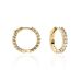 Créoles Zoelia Plaqué Or Jaune Oxyde De Zirconium - Boucles d'oreilles créoles Femme | Histoire d’Or