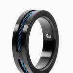 Bague M&eacute;tal Acier Noir - Bagues fantaisie Homme | Histoire d&rsquo;Or