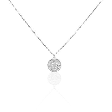 Collier Argent Blanc Hosni - Colliers Zodiaque Homme | Histoire d’Or