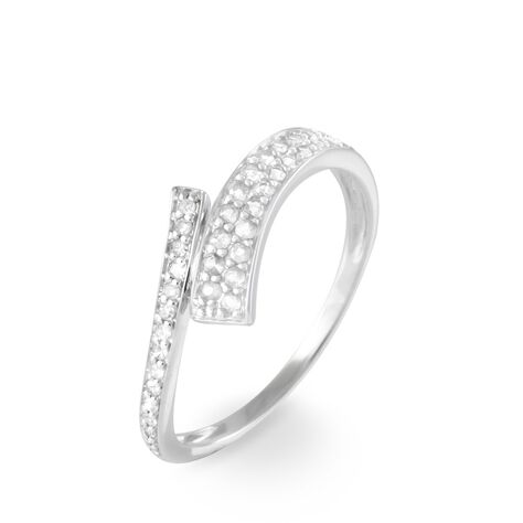 Bague Amelie Or Blanc Diamant - Bagues avec pierre Femme | Histoire d’Or
