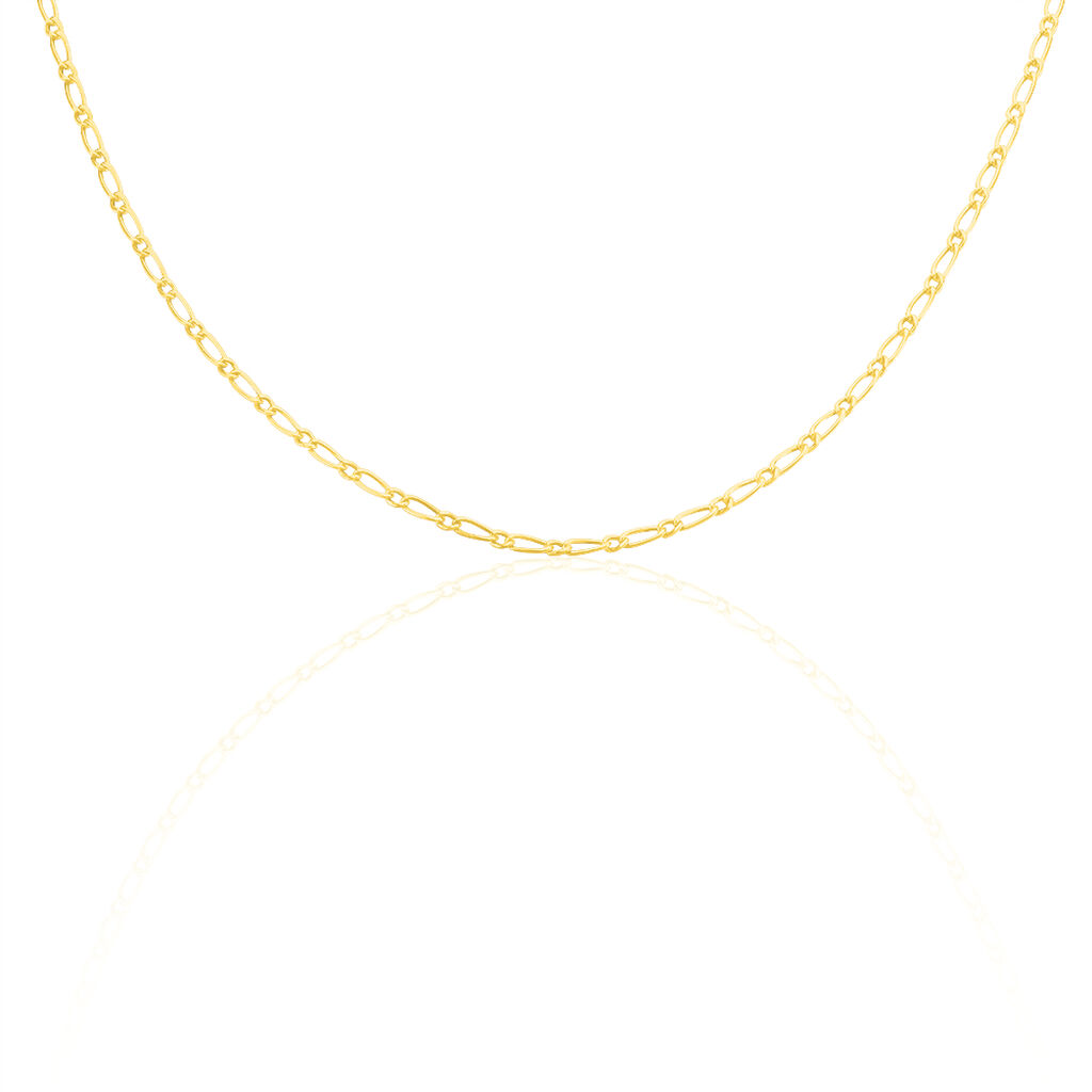 Chaîne Esma Maille Alternee 1/3 Or Jaune - Cadeaux de naissance Enfant | Histoire d’Or