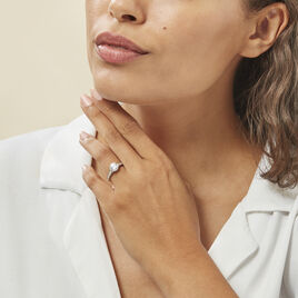 Bague Viky Argent Blanc Oxyde De Zirconium - Bagues solitaires Femme | Histoire d’Or