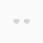 Boucles D'oreilles Puces Or Jaune Ianuaria Cristal - Clous d'oreilles Femme | Histoire d&rsquo;Or