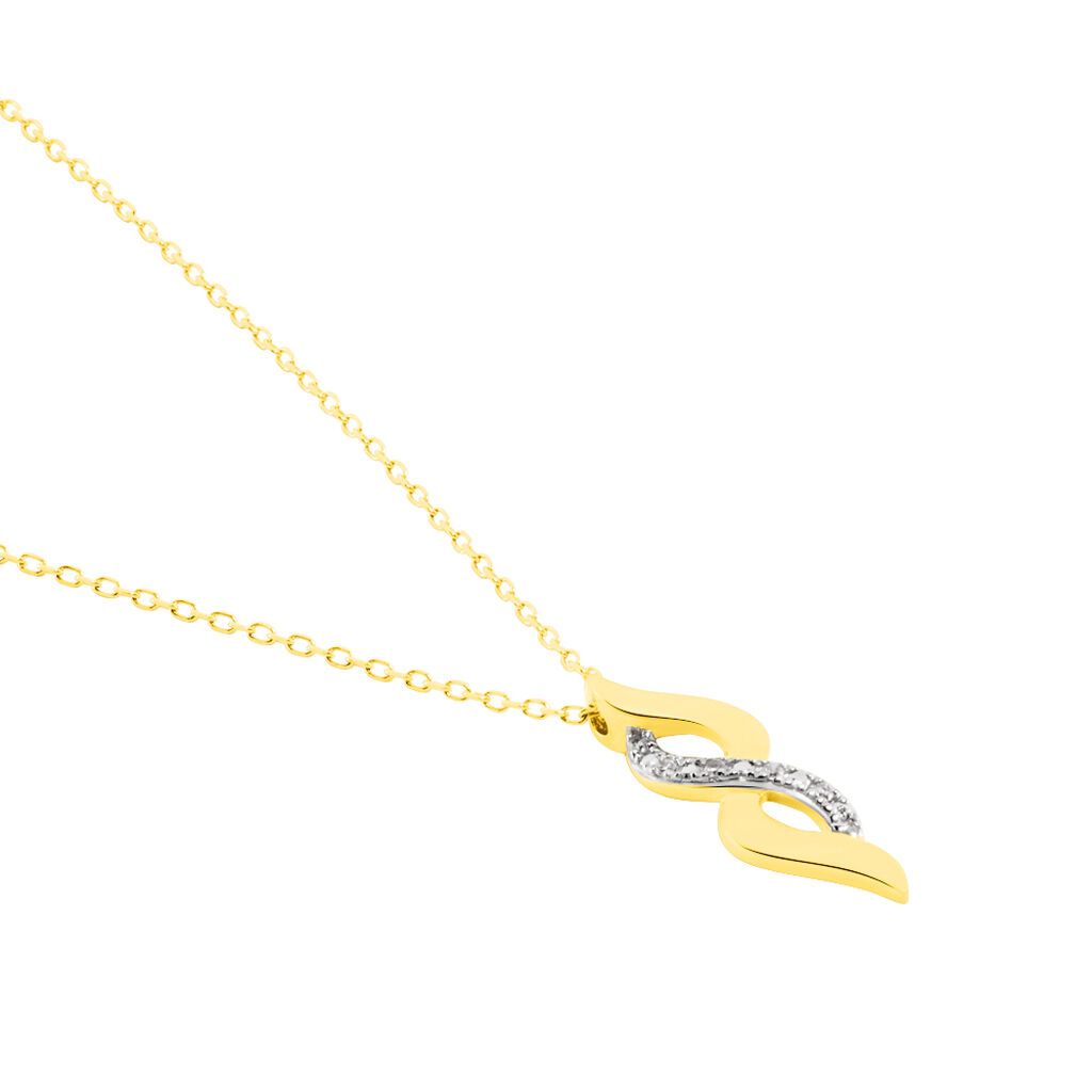 Collier Ilarione Or Jaune Diamant - Colliers Femme | Histoire d’Or