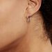 Créoles Argent Blanc Agathe - Boucles d'oreilles créoles Femme | Histoire d’Or