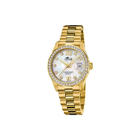 Montre Lotus Freedom Collection Nacre Blanche - Montres Femme | Histoire d&rsquo;Or