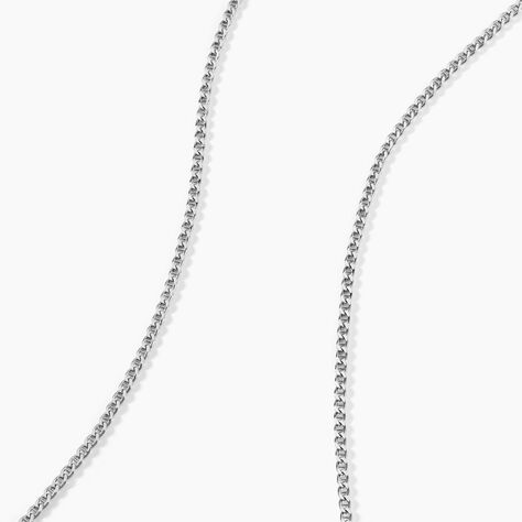 Collier Maille Piato Argent Blanc - Chaines Famille | Histoire d’Or