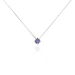 Collier Solitaire Argent Blanc Rio Santa Teresa Oxyde De Zirconium - Colliers fantaisie Femme | Histoire d&rsquo;Or