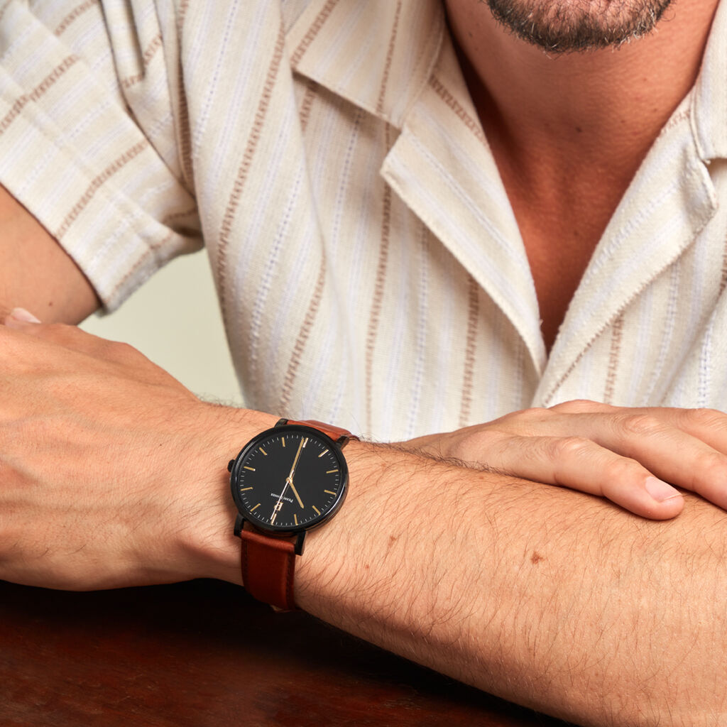 Montre Pierre Lannier Essential Noir - Montres Homme | Histoire d’Or