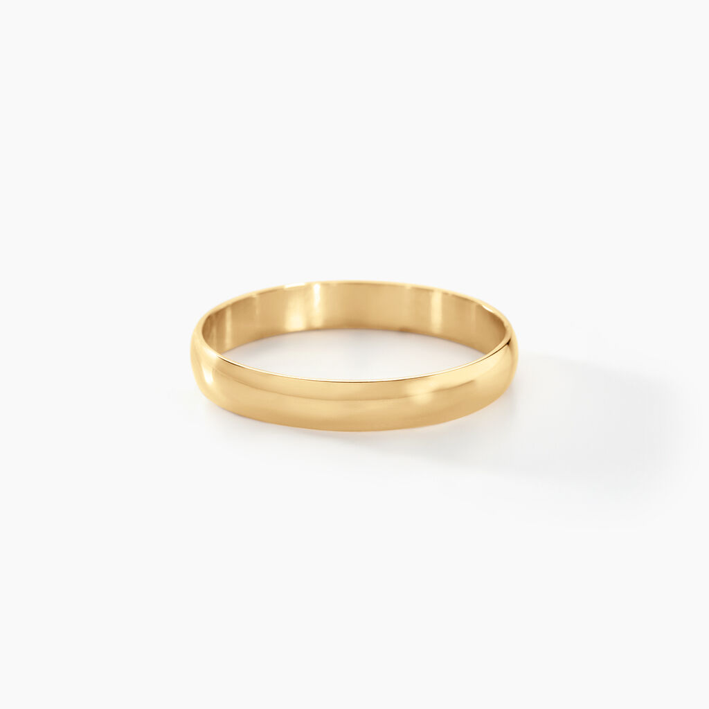 Alliance Meredithe Demi Jonc Classique Or Jaune - Alliances Famille | Histoire d’Or