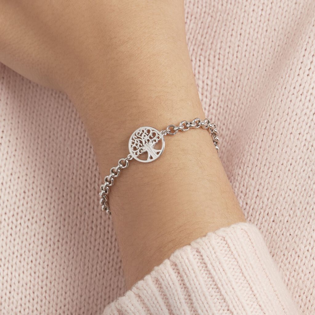 Bracelet Lao Argent Blanc - Bracelets Femme | Histoire d’Or