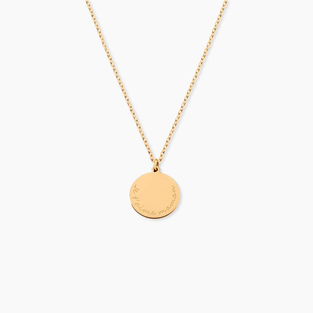 Collier Giusto Plaque Or Oxyde De Zirconium - Bijoux avec pierres Femme | Histoire d&rsquo;Or