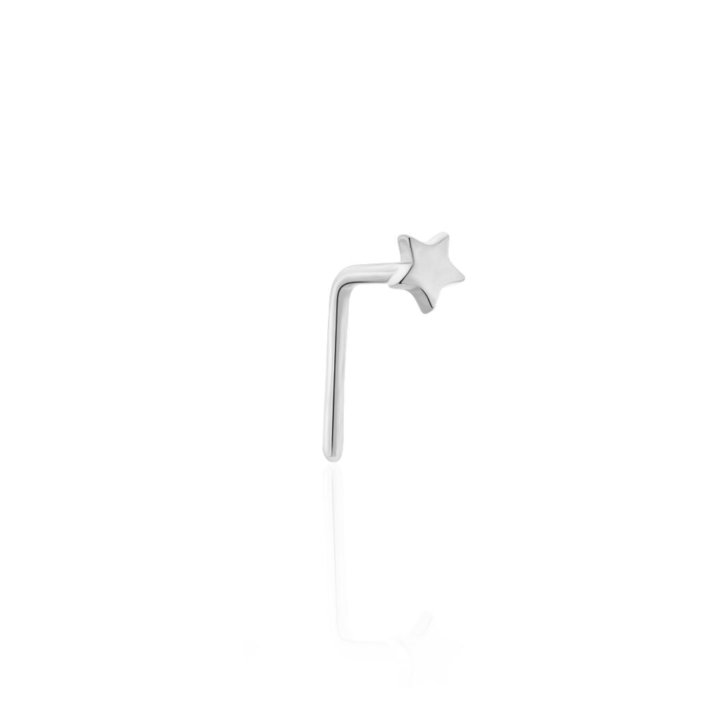 Piercing De Nez Deodate Etoile Or Blanc